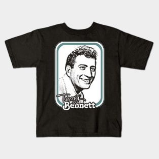 Tony Bennett / Retro Style Fan Design Kids T-Shirt